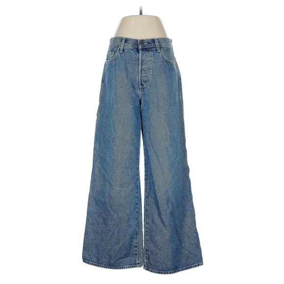 Favorite Daughter The Ollie Ultimate Baggy Wide Leg Cargo Jeans In Bedford 28 - Picture 1 of 4